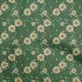 thumbnail image 1 of oneOone Cotton Cambric Dark Green Fabric Floral Fabric For Sewing Printed Craft Fabric By The Yard 42 Inch Wide, 1 of 5