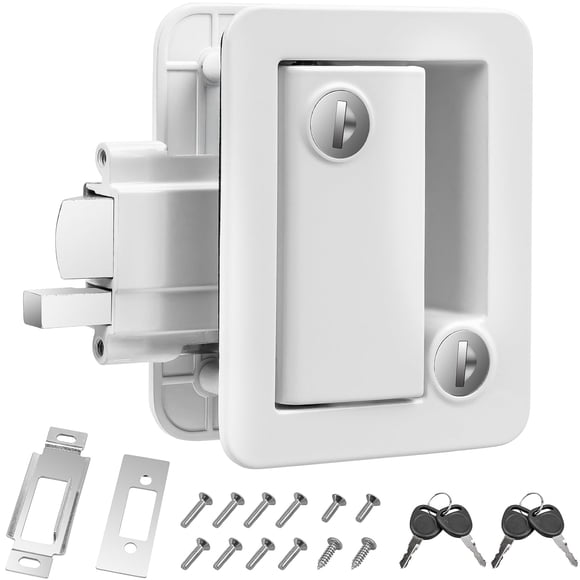 Cerradura de puerta para autocaravana Esakoya de repuesto, color blanco