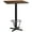 Walnut, variant on Flash Furniture 30'' Square Mahogany Laminate Table Top with 22'' x 22'' Bar Height Table Base and Foot Ring