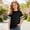 Black, variant on Girls Striped Long Sleeve Tee Soft Casual Blend Comfort Fit Top For Everyday Play School Wear Short Sleeve Shirt for Girls Tees Kids Tshirts Clothes Summer Tops T-Shirt