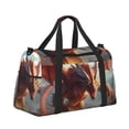 thumbnail image 2 of Fotbe Ferocious Dragon Fury Bolsa de Viaje con Estampado, Bolsa de Fin de Semana para Mujer con Compartimento para Zapatos, Bolsa de Gimnasio con Bolsillo Húmedo, 2 of 7