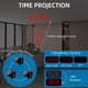 thumbnail image 4 of Proyector Despertador Luminoso con Radio, Reloj Digital, con Doble Alarma y Pantalla de Espejo LED, 7 Botones, con Modo Snooze, 4 Niveles de Brillo, 12/24h, para Hogar, Oficina, 4 of 5