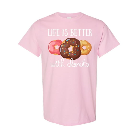 Inktastic Life is Better with Donuts T-Shirt