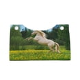 thumbnail image 4 of Lsque Horse Rearing Up In The Field Printed Long Tissue Box Cover Holder, Facial Paper Organizer Dispenser,Triangle with Bottom Belt, PVC Leather Decorative Organizer, 4 of 9