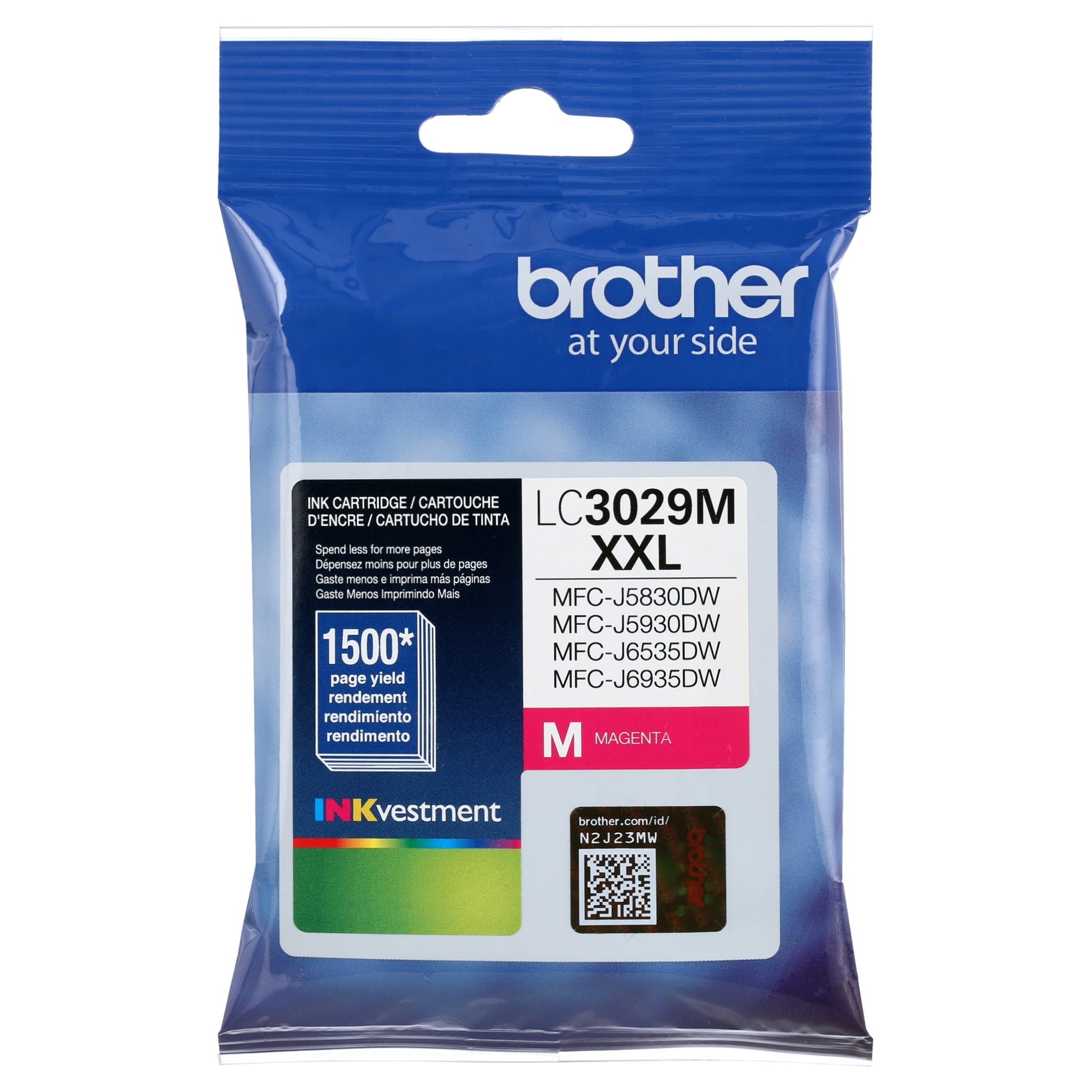 (4 pack) Brother Genuine LC3029M High-yield Printer Ink Cartridge