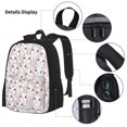 thumbnail image 3 of Disketp Cute Rabbit Mochila Estampada de Gran Capacidad con Lonchera y Estuche, Set de 3 Piezas para Estudiantes, 3 of 7