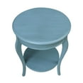 thumbnail image 4 of International Concepts Cambria Solid Wood Round End Table in Ocean Blue, 4 of 7