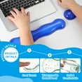 thumbnail image 3 of Uxcell Gel Wrist Rest, Gel Mouse Pad Mouse Wrist Support for Keyboard and Mouse Ergonomic,Pad Set Cyan, 3 of 7
