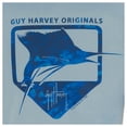 thumbnail image 3 of Guy Harvey Men's Water Shield Short Sleeve Blue T-Shirt, 3 of 3