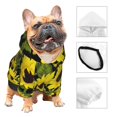 thumbnail image 3 of Fotbe Sunflowers In Vintage Print Small Dog Sweater Hoodies Pet Grey Hooded Soft Fleece Sweatshirts with Pocket Fall Winter Puppy Cat Sweaters Warm Clothes-X-Small, 3 of 7