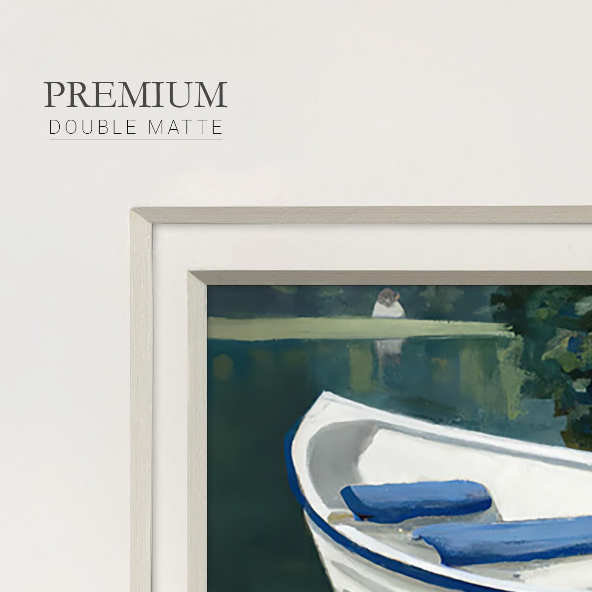 Colorful Rowboat IPremium Framed Print