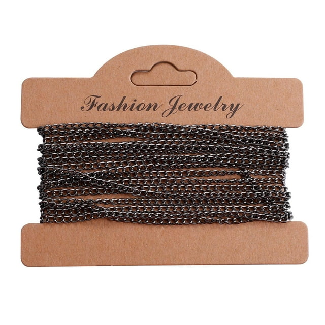 Cadena de cable de bordillo Sunnimix eslabón de las cadenas de cable negro gris