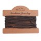 thumbnail image 1 of Cadena de eslabones trenzados para hacer joyas, abalorios y reparar cadenas de cable. Revestimiento negro gris, 1 of 9
