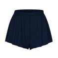 thumbnail image 5 of Elabch Womens Shorts Athletic Shorts for Women High Waist Swing Leg Casual Loose Elastic Waist Lounge Beach Shorts Sports Running Shorts Navy S, 5 of 6