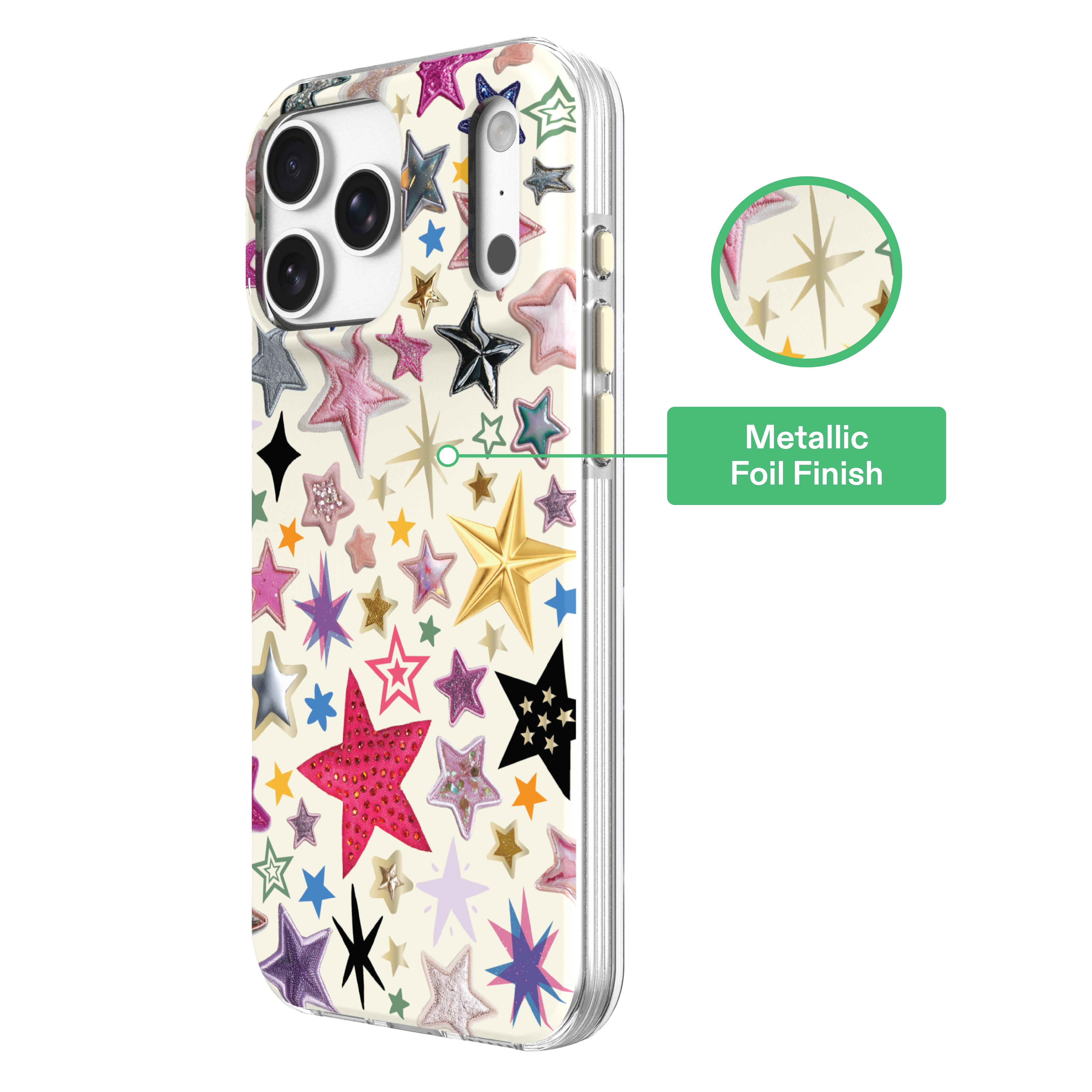 onn Phone Case for iPhone 18 Pro Max / 17 Pro Max, MagSafe Compatible - Multicolor Stars