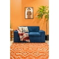 thumbnail image 2 of Furnish My Place Geometric Print Runner Rug - 2 ft. x 8 ft., Rust, Rug with Patterned Design, 2 of 10
