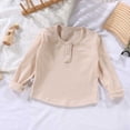 thumbnail image 5 of Tranfacy Kids Boys and Girls 1 to 11 Years Fall Hoodless Sweatshirts Green Stripe Fake 2 Piece Thin Long Sleeve Round Neck Fashion Daily Tops, 5 of 5