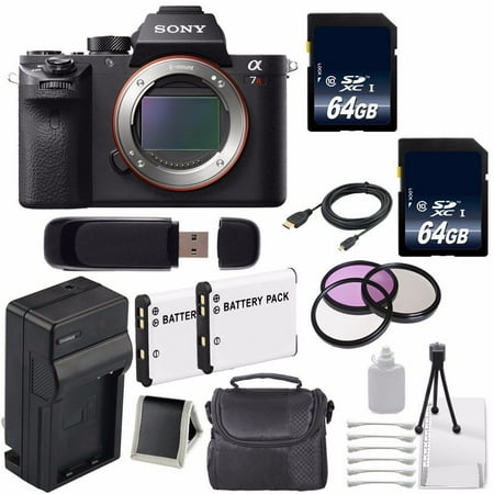 Sony Alpha a7R II Mirrorless Digital Camera (International Model no Warranty) + 62mm 3 Piece Filter Kit 6AVE Bundle 4