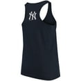 thumbnail image 2 of Women's Soft as a Grape Navy New York Yankees Plus Size Swing for the Fences Racerback Tank Top, 2 of 3