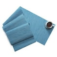 thumbnail image 1 of CUITING Chemin de Table Long en Vinyle Tissé Résistant à la Chaleur 54 x 12 Pouces Antidérapant Lavable PVC Facile à Nettoyer Housse de Commode en Plastique pour Décoration de Mariage Art de la Maison Napperon Gris Foncé, 1 of 9
