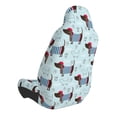 thumbnail image 2 of Wukai Dachshund Dog Puppy Full Set Car Seat Covers with Soft Padding Universal Auto Front Seats Protector and Cushion Mat, 2 of 5