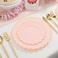 thumbnail image 5 of LIYH 120 Pcs Pink Plastic Plates Disposable, 5 of 8