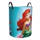 thumbnail image 2 of Cesta para ropa sucia Ariel redonda de una sola capa, duradera, de tela Oxford, impermeable, portátil, plegable, para baño, bolsa de almacenamiento de ropa con asa, tamaño mediano., 2 of 7
