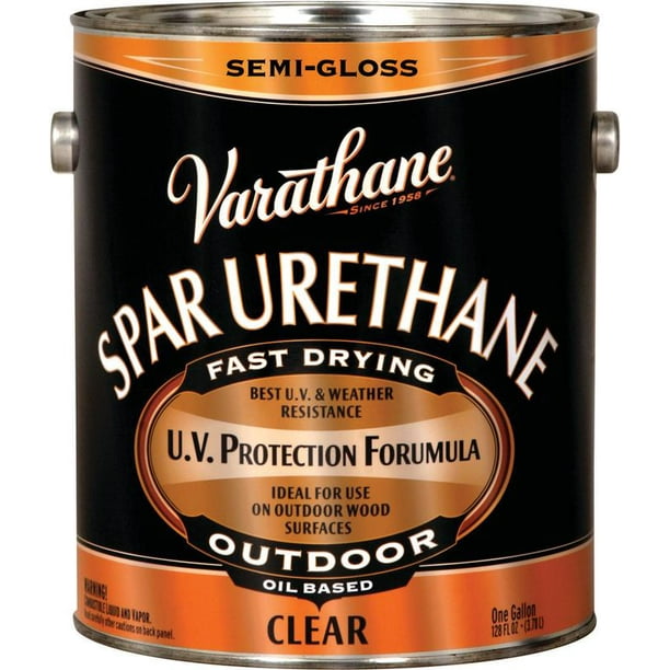 Varathane 9432 1 Gallon Semi Gloss Classic Clear Oil Based Outdoor