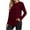 Wine, variant on Bxsruta Womens Tops Long Sleeve Crew Neck Tunic Shirts High Low Hem Casual Tee