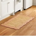 thumbnail image 2 of The Pioneer Woman 100% Jute Scallop Kitchen Rug, Natural & Coral, 20" x 34", 2 of 9