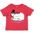 thumbnail image 3 of Inktastic Sassy Snowman The Weather Outside is Delightful Boys or Girls Toddler T-Shirt, 3 of 5