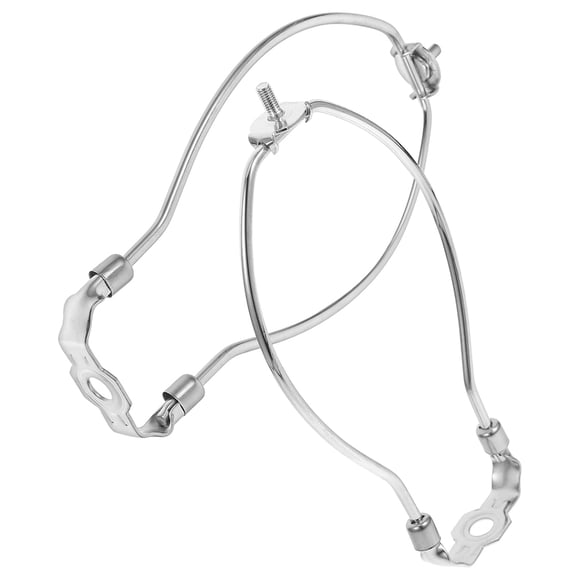 Greenadscape 2Ud Accesorios Para Reparación De Con Harpa Y Base En Metal Plateado Para Iluminación