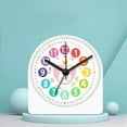 thumbnail image 2 of pitrice Analog Alarm Clock for Kids Night Light Mute Clock School Home Child Rabbit, 2 of 7