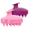 thumbnail image 1 of Paquete de 2 cepillos de champú para masaje del cuero cabelludo – Cepillo mejorado para el cuero cabelludo húmedo y seco con cerdas de silicona suave para eliminar la caspa, herramienta para el, 1 of 7