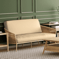 thumbnail image 4 of MoNiBloom Solid Futon Cover Slipcover Fit 6"- 8" Futon Mattresses Khaki, Twin Size 39x75 Inch, 4 of 9