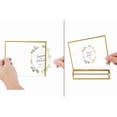 thumbnail image 4 of Acrylic Sign Holders x in Gold Picture Frame Table Number Wedding Holder Vertical Photo Stand Double Sided Menu Recipe Restaurant Reserved Display Centerpieces Bulk Frames, 4 of 7