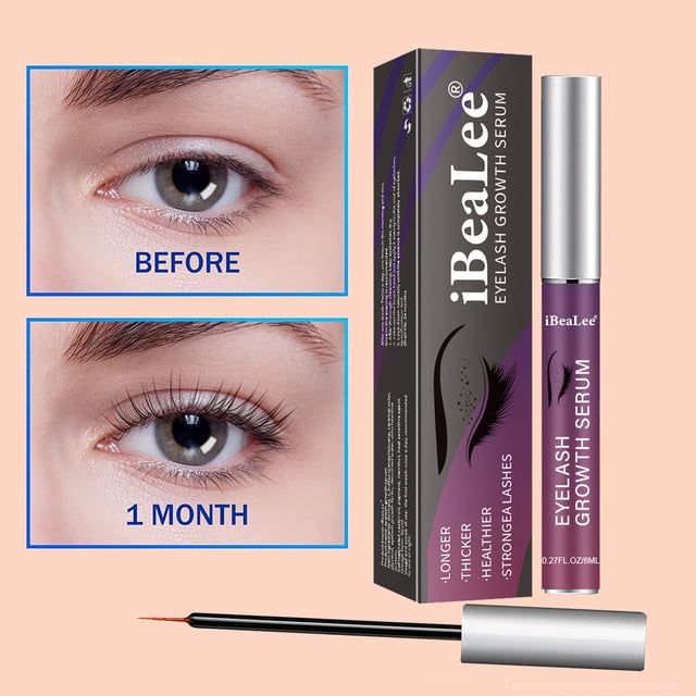 Fiudx Potenciador de Pestañas, Máscara de Pestañas con Rizado Natural, Aceite Nutritivo para Pestañas, Pestañas Más Gruesas y Abundantes, Maquillaje de Rutina de Belleza, Uso Diario, Tamaño de 8 Ml