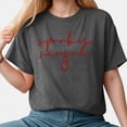 thumbnail image 2 of Towmus Women Plus Size Blouse Graphic Halloween Cute Casual Letter T-Shirt Short Sleeve Funny Top Tees, 2 of 6