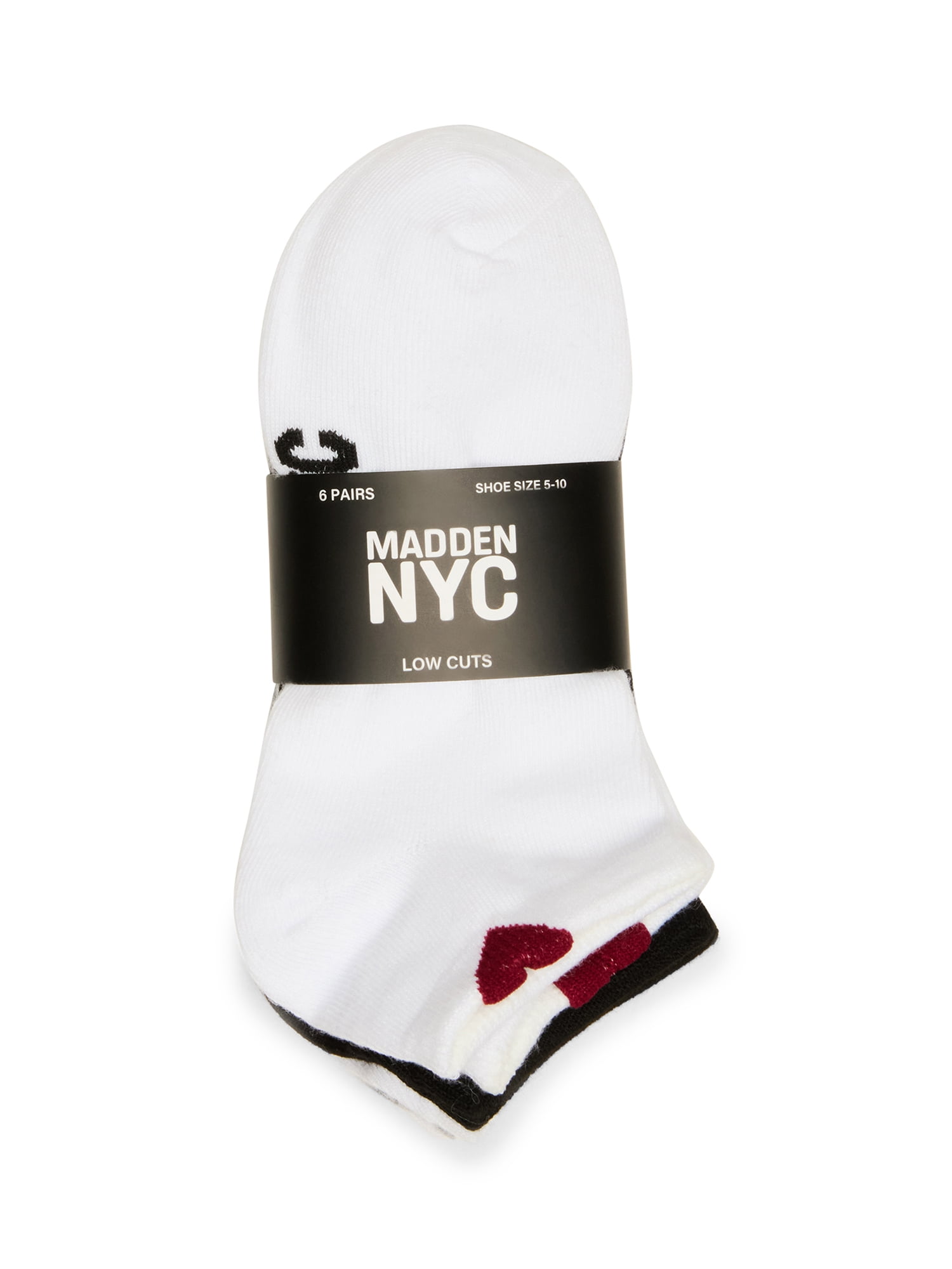 Madden NYC Women's Low-cut, 6-Pack, Fits Shoe Size 5-10