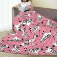 thumbnail image 6 of Sikiie Cute Cartoon Zebra Ultra-Soft Micro flannel Blanket Luxury All Seasons Warm Blanket for Bedding Sofa and Travel (4 sizes)-80"x60", 6 of 7