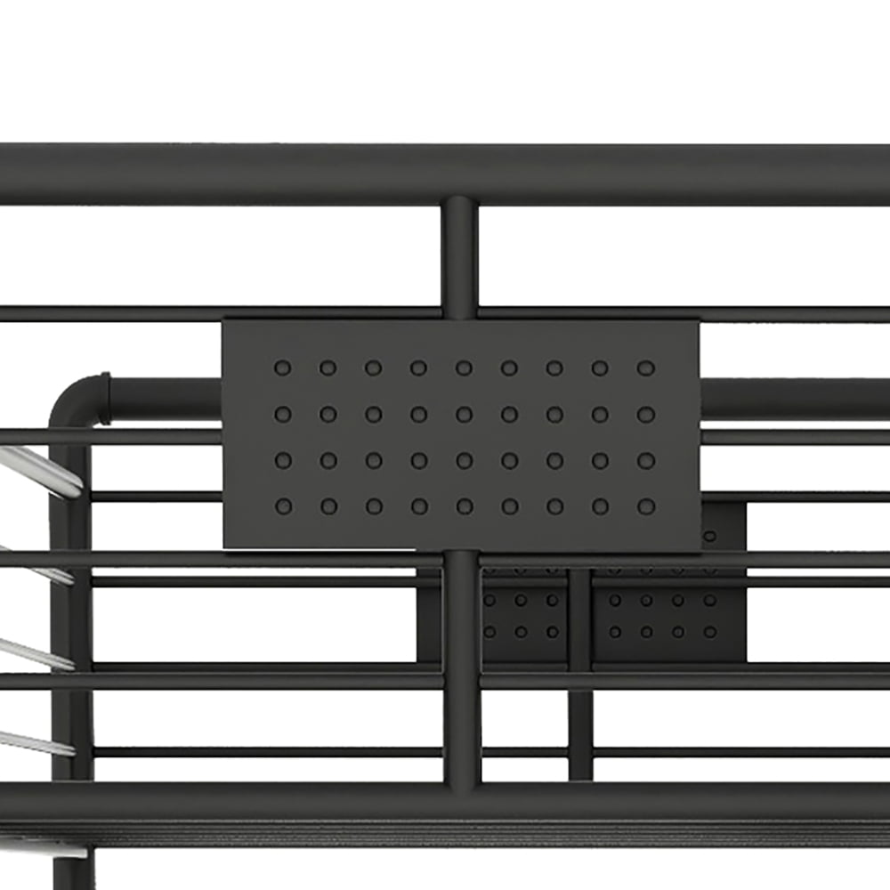 Furniture of America Adeleh Metal Sand Black Kids Twin/Full/Queen Triple Bunk Bed