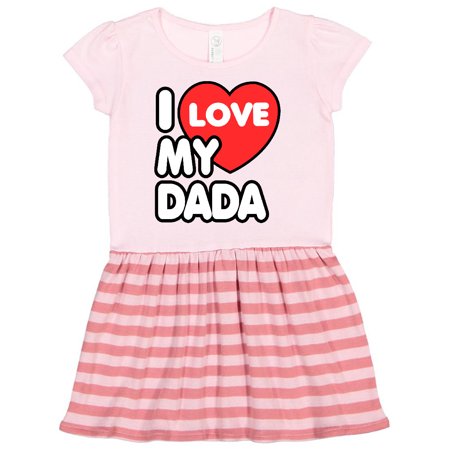 

Inktastic I Love my Dada Gift Toddler Girl Dress