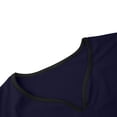 thumbnail image 5 of QATAINLAV Two Piece Sets for Women Summer Short Sleeve Scrubs Set Casual V Neck Scrub Tops and Wide Leg Work Pants with Pockets Navy XXL, 5 of 9