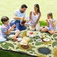 thumbnail image 4 of Coolnut Extra Large Outdoor Picnic Blanket, Yellow Sunflowers Waterproof Beach Blanket Sand Free Foldable Picnic Mat for Camping,Park,Beach,Hiking, 4 of 6