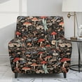 thumbnail image 2 of Renewold Mushroom Dragonfly Daisy Oversized Recliner Cover Stay in Place Lazy Boy Recliner Chair Cover 4 Pieces Washable Reclining Seat Cover for Home Living Room Decoration, 2 of 8