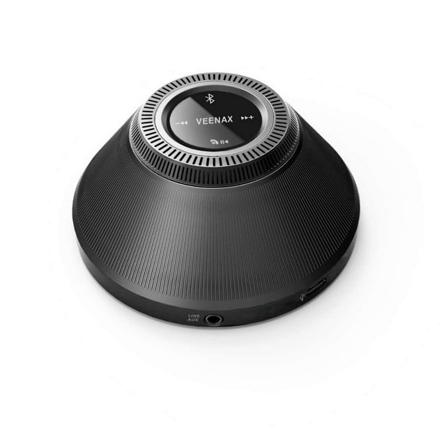 VEENAX PS10 Mini Haut-Parleurs Bluetooth, Écran Tactile, Haut-Parleur Portable avec Micro Intégré, Basses Profondes, Haut-Parleurs Stéréo Extérieurs pour Téléphone Ordinateur Tablette MP3, Noir