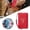 red, variant on Multi Functional Passport Wallet Slim Leather Travel Wallet For Men Women Anti Passport Holder With Zipper & Wristlet Strap Holds Credit Cards Tickets Boarding(Red)