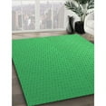 thumbnail image 3 of Ahgly Company Machine Washable Indoor Square Transitional Neon Green Area Rugs, 8' Square, 3 of 7