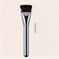 thumbnail image 3 of 1pc Ultra-Thin Straight-Line Foundation Brush - Smooth Flat Head for Flawless Mask Application, Non-Absorbent, Soft Nylon Bristles, Durable ABS Plastic Rod, Unscented, Suitable for Normal Skin Types, 3 of 5