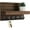 Brown, variant on Key Holder for Wall, Decorative Key and Mail Holder with Shelf Has Large Hooks for Bags, Coats, Umbrella – Paulownia Wood Key Hanger with Mounting Hardware